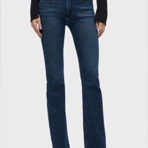 Hudson Barbara Bellbottom Jeans Women's Dark Blue Flare 25